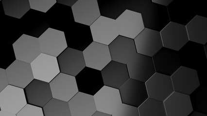 White Hexagonal Background. Luxury White/ Black Pattern. Vector Illustration. 3D Futuristic abstract honeycomb mosaic white background. 