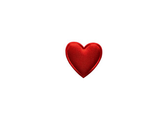Heart concept. Red heart isolated on white background. Valentine's Day.
