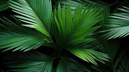 green ,realaxing palm leaves background