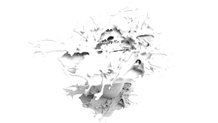 white milk splash 3d render illustration liquid wave for dairy