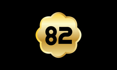 Star Gold Number Elegant Business Logo