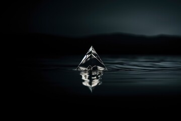 Naklejka premium Minimalist modern jewelry glass background