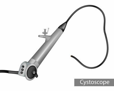 Rigid cystoscope used for examination of the proximal urethra and transurethral resection.