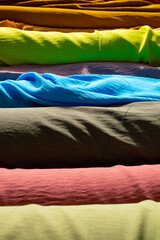 coloured fabric rolls - 678843846