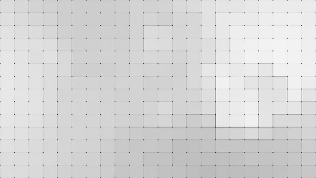 Simple and classy pixilated square box pattern with lines White and Black color minimal geometric background