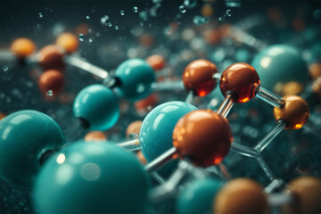 Molecules - obrazy, fototapety, plakaty