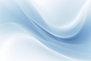 Naklejka premium Soft blue abstract waves with light gradient background