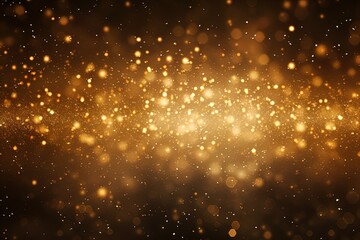 Fototapeta na wymiar An explosion of golden glitter with depth of field and bokeh. Great for backgrounds, presentations, posters, overlays, invites, greeting cards and more. 