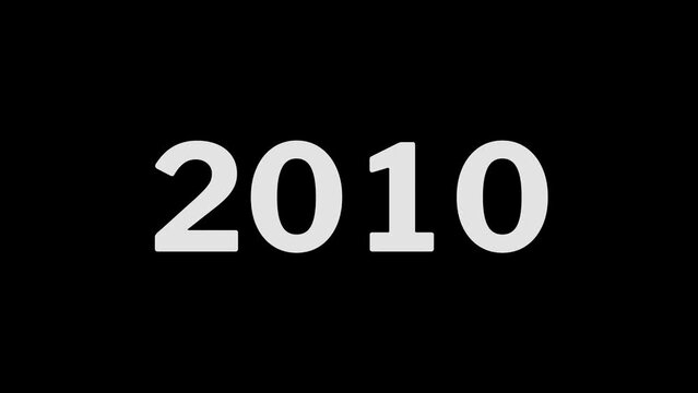 2000 to 2024 year simple countdown animation