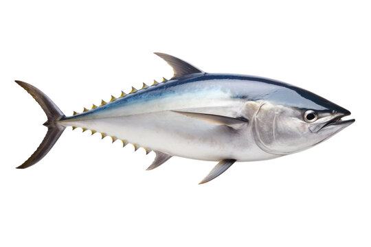 A big tuna fish isolated on a transparent background.