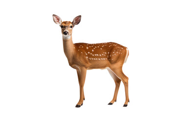 A deer isolated on transparent background. - obrazy, fototapety, plakaty