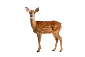 A deer isolated on transparent background.