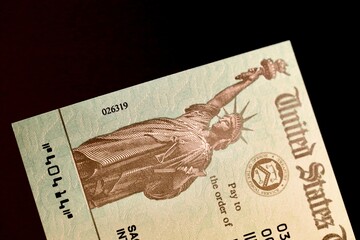 Statue of liberty on US treasury document
