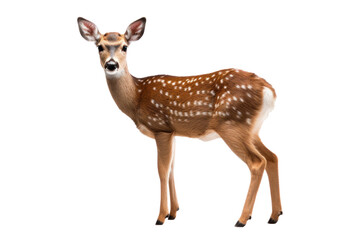 A deer isolated on transparent background.