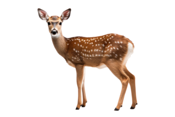 A deer isolated on transparent background.