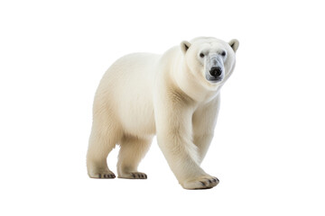 A polar bear isolated on a transparent background.