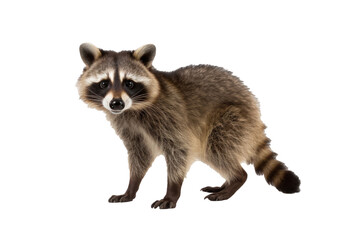 Fototapeta premium A Racoon isolated on a transparent background.