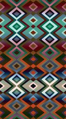 Obraz premium Southwest Diamond Seamless Repeat Pattern 