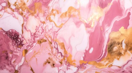 Modern fluid art background. Pink monochrome abstract painting.