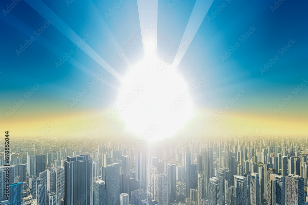 Poster bio architecture skyscraper - generative ai