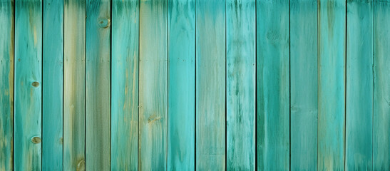 Fototapeta na wymiar Texture of vertical green boards. Background with place for text