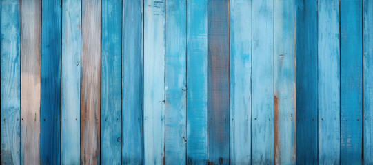 Texture of vertical blue boards. Background with place for text