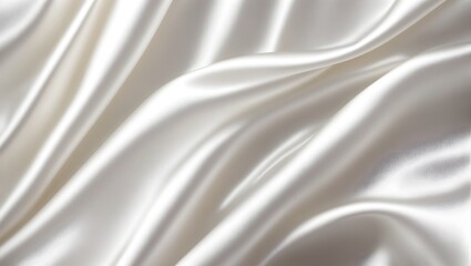 Obraz premium Abstract background of light white silk satin, with a subtle sheen. Background, texture. 