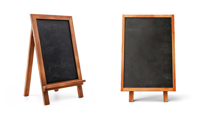 Chalkboard for restaurant menu isolated on transparent background