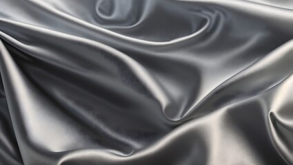 Fototapeta premium Abstract background of light silver silk satin, with a subtle sheen. Background, texture. 