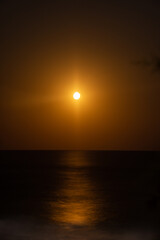 moonrise over the sea