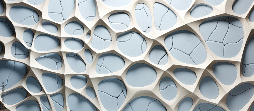 Poster the abstract design on the white marble wall exudes a mesmerizing pattern with intricate details sho