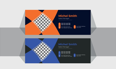 vector email signature template or email footer and personal social media cover design,