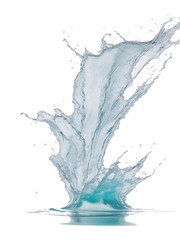 Water splashes isolated on transparent background