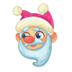 Christmas New Year Santa Claus phone glasses cute funny