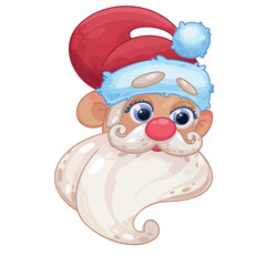 Christmas New Year Santa Claus phone glasses cute funny