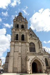 Front of Cathedral Saint-Louis in Blois, France