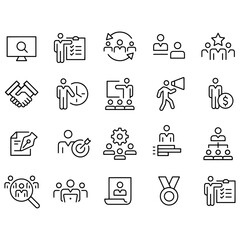 Human Resources Icons vector design