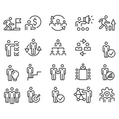 Business and Management Icons vector design