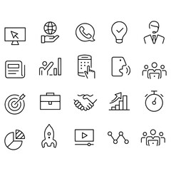 Business and Media Icons.vector design
