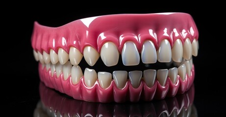 Highly detailed model of teeth and gums for medical, dental and educational use.