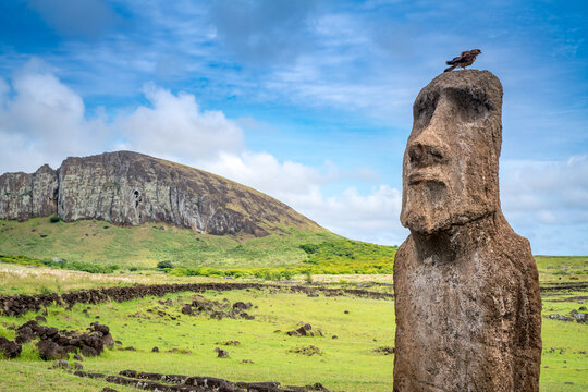 moais in Tongariki, Rapa Nui, Easter Island