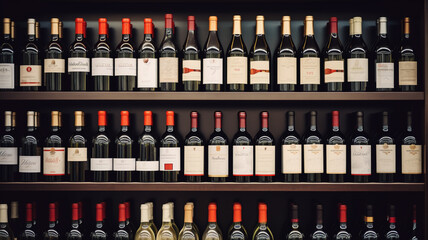 Wine shop background