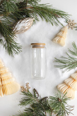 Christmas Can Glass, Libbey Glass Mockup, 16 oz Beer Can Glass Mockup, Couple Can Mockup, PSD...