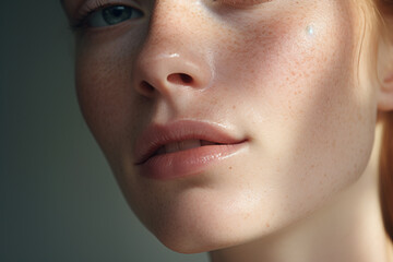 Close up of healthy nourished skin, skincare advertisement