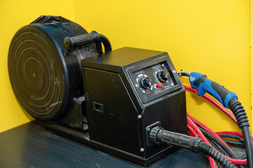 Welding machine for welding metal objects.