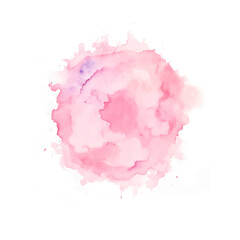 pink brush strokes, Watercolor