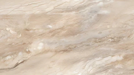 Ingelijste posters Elegant beige travertine marble with subtle texture, seamless texture, infinite pattern © Viktoria