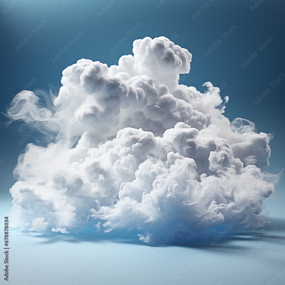 Poster keywords smooth cloud octane rendering smooth fogo beautiful ai generated art