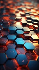 Fototapeta premium geometric hexagonal wallpaper uhd wallpaper