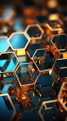 geometric hexagonal wallpaper uhd wallpaper